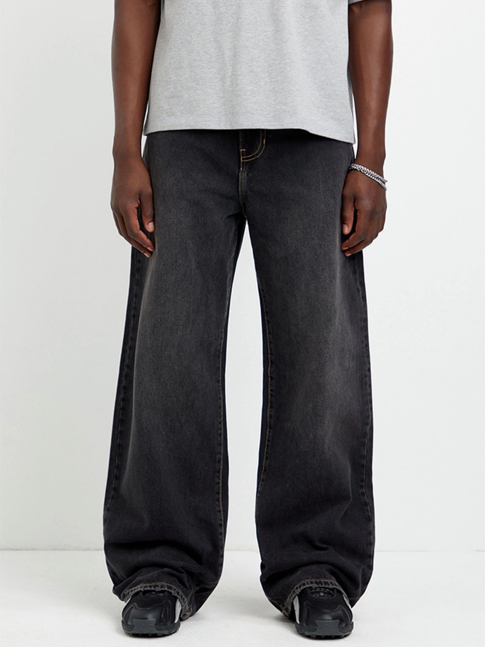 PacSun Men's Extreme Baggy Black Jeans